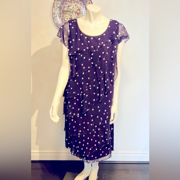 SOLD Jacques Vert designer cocktail dress. Size 12 - Picture 5 of 8